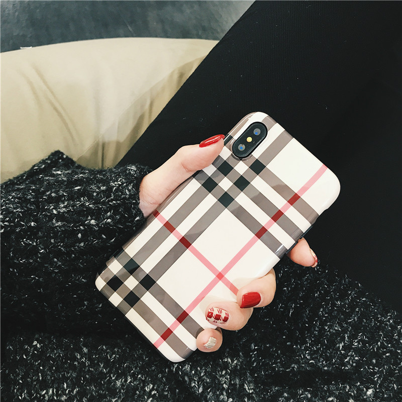 iPhoneXRエレガントおしゃれxs maxケースBurberryチェック柄