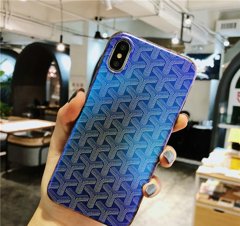 Goyardゴヤール メンズおしゃれブランドGOYARDアイフォンxケースiPhone XS Maxシリコン製携帯カバー ヘリンボーン柄