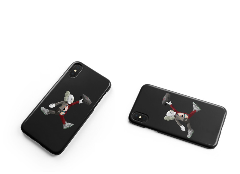 アイフォンXハードケース カウズ コラボiPhoneXS携帯カバーかっこいいストリートバスケ耐衝撃