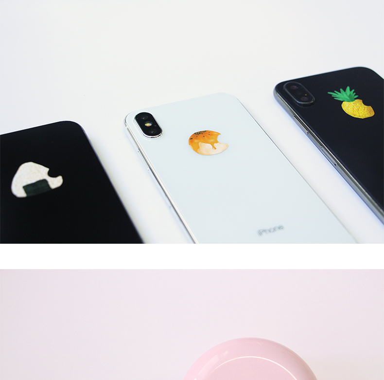 iPhone全機種対応logoシールおしゃれカスタムシール絵柄可愛いステッカー デコ寿司萌えロゴ
