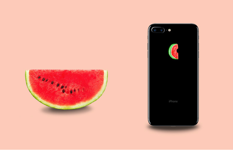 オリジナルiPhoneスマホlogoシールAirPods着飾るデザインステッカー 絵果物フルーツ スキンシール