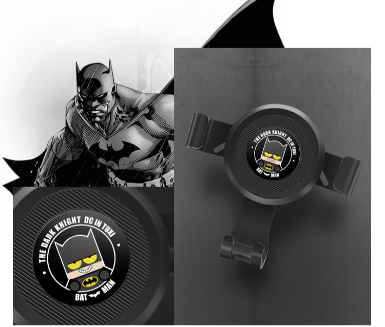 ジャスティスリーグ車載ホルダー機能性スマートフォン専用カースタンド バットマン スーパーマン