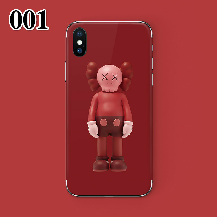 カウズiPhone X/XSシールケース背面アイフォンXs MaxカッコいいKAWS iPhoneXRシール鉄腕アトム コラボ