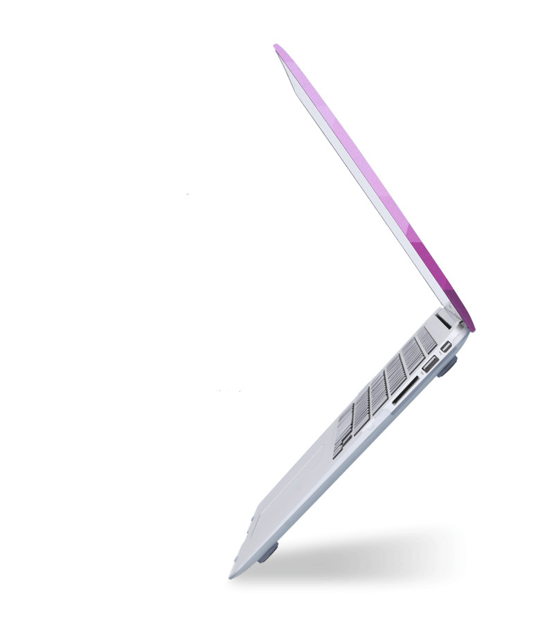 グラデーションカラー紫色MacBook Proデザイン シェルカバー ピンク幾何学模様チェック柄macbook pro 13ケース