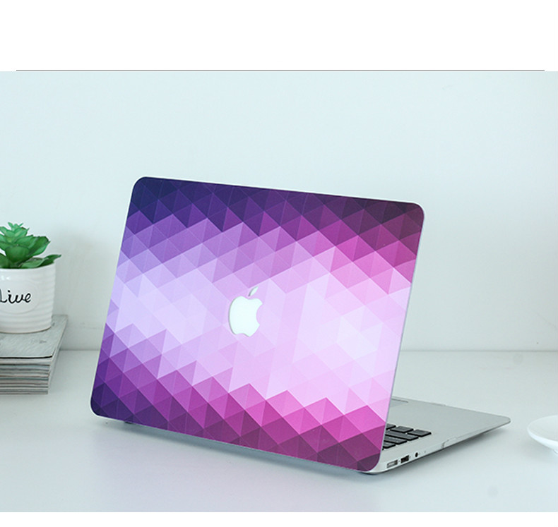 チェック柄MacBook Pro 13インチTouch Barケース可愛いバイカラー菱形格子macbookシェルカバーair13インチ
