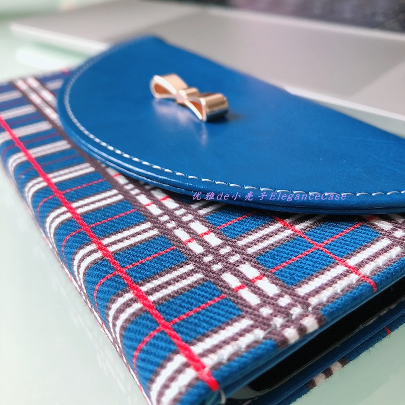 手帳型千鳥格子ハウンドトゥース財布型レザー高級大人可愛い携帯カバー三つ折り紺色ピンク
