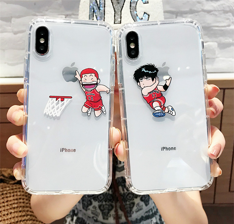 キャラクター桜木花道アイフォンXS/xケース透明人気iPhone8/7plus/XS mas/Xr携帯カバー流川楓