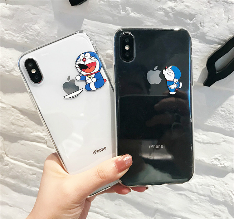 かわいいドラえもんアイフォンクリアケースiPhone7plus/8/6s薄型透明スマホケース人気