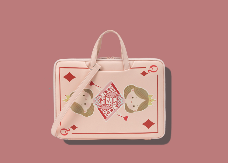 ポーカー クイーン可愛いファッション防水proタブレットバッグMacBookバッグ手提げバッグ