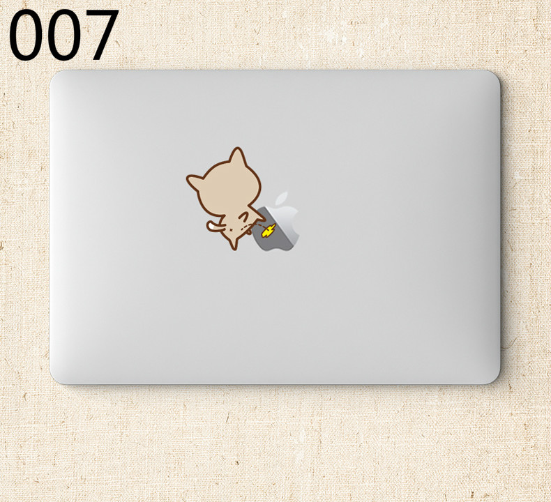 個性的MacBookシール マックブック スキンシール面白いイカ ユニコーン モノトーンMacBook Pro/Air13