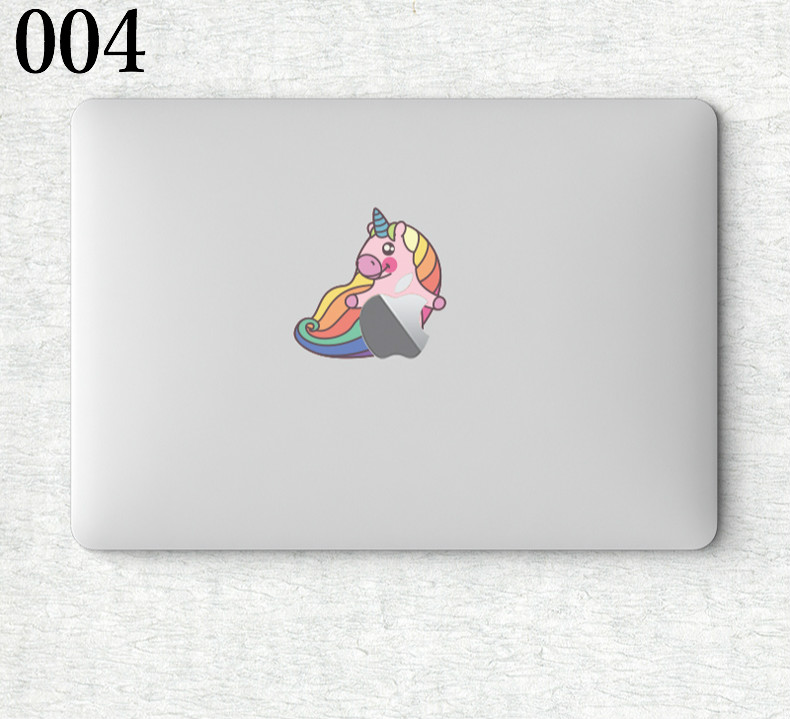 MacBook シール ステッカー猫 スキンシール ユニコーン虹色MacBookAir 12インチ可愛いハート柄