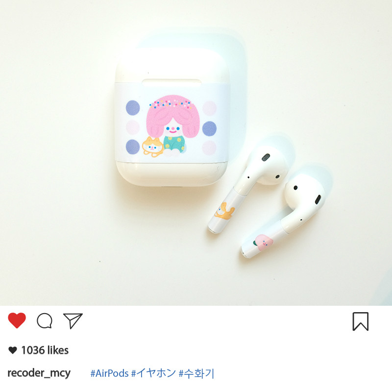 イヤホン保護カバー犬アボカドAirPods第3世代AirPods1/2カバーイヤホン収納ワイヤレス韓国おしゃれ