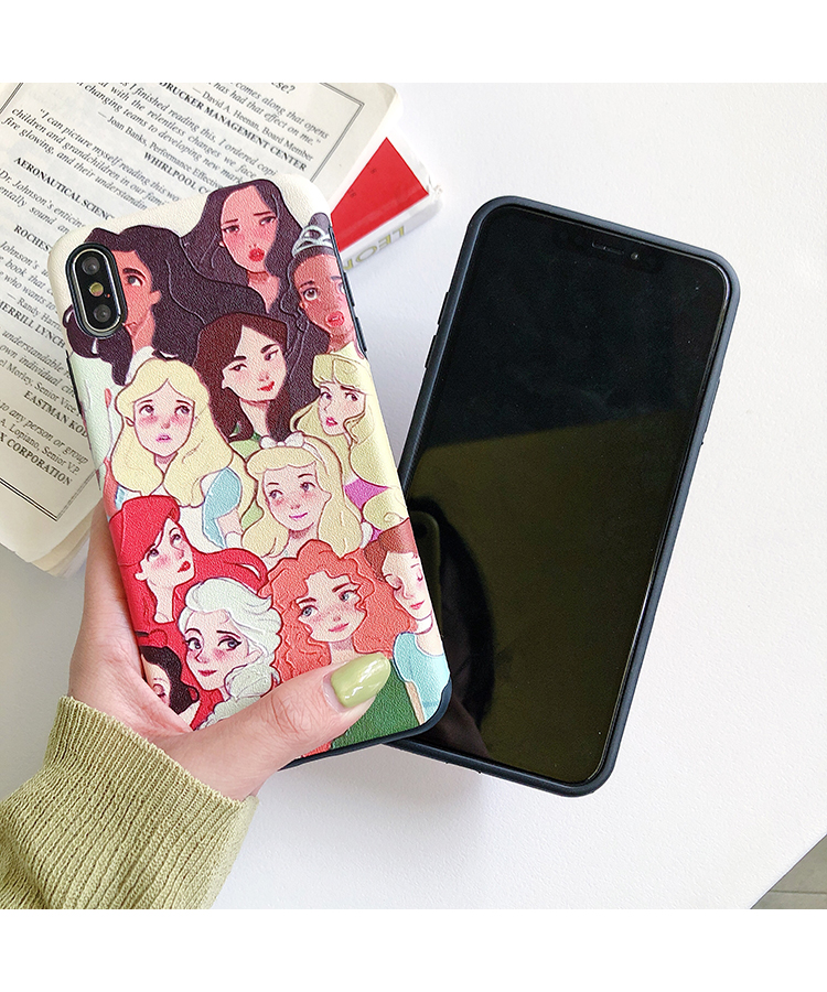 オーロラ姫 アリエルiPhoneX/XS Max/XR/7plusベル ジャスミン女性スマホケース アナと雪の女王エルサ