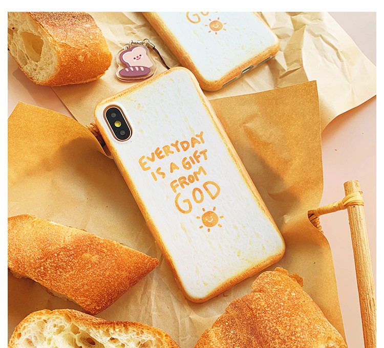 食品iphoneXsMax/8plusカバー男女カップルiPhone 11ソフト スマホケース美味しいフレンチトースト