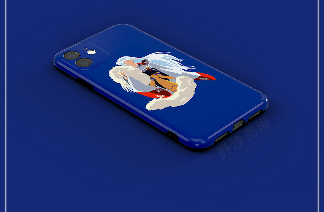 シンプル イラスト犬夜叉 日暮かごめ 桔梗スマホケースiPhone 11 Pro/11Pro MaxソフトTPUケース