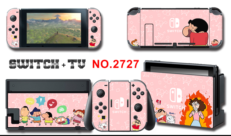 キャラクター全面保護Switchカバー ケース クレヨンしんちゃんデザインNSカラフルおしゃれNintendo Switchシール スイッチ専用スキンシール