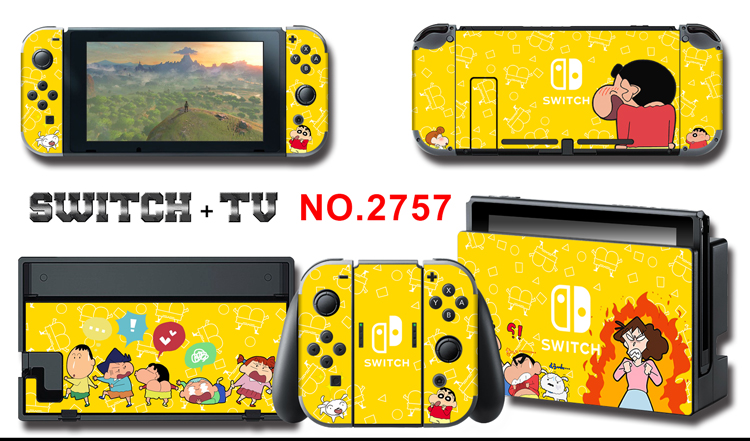 Nintendo Switchシール スイッチ専用スキンシール ステッカー スイッチケース人気かわいいピンク デコSwitch Lite野原しんのすけ