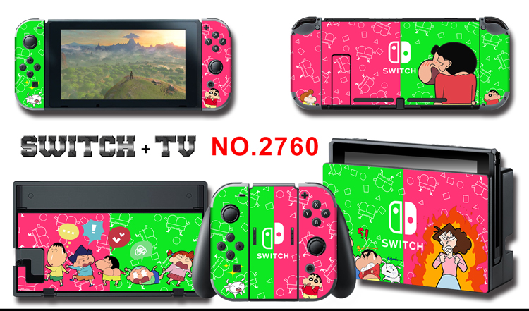 Nintendo Switchシール スイッチ専用スキンシール ステッカー スイッチケース人気かわいいピンク デコSwitch Lite野原しんのすけ