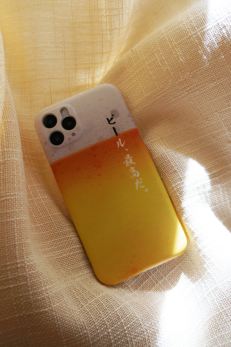 オリジナル個性的スマホケース夏向けビール最高iphone11proケース日本語iPhoneSE第2世代薄型ケース ビール酒