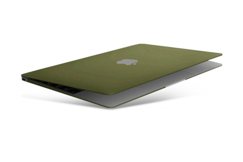 シンプル無地MacBook Air英語キーボードカバーair13.3インチ マックブック エアーつや消し緑色ハードケース
