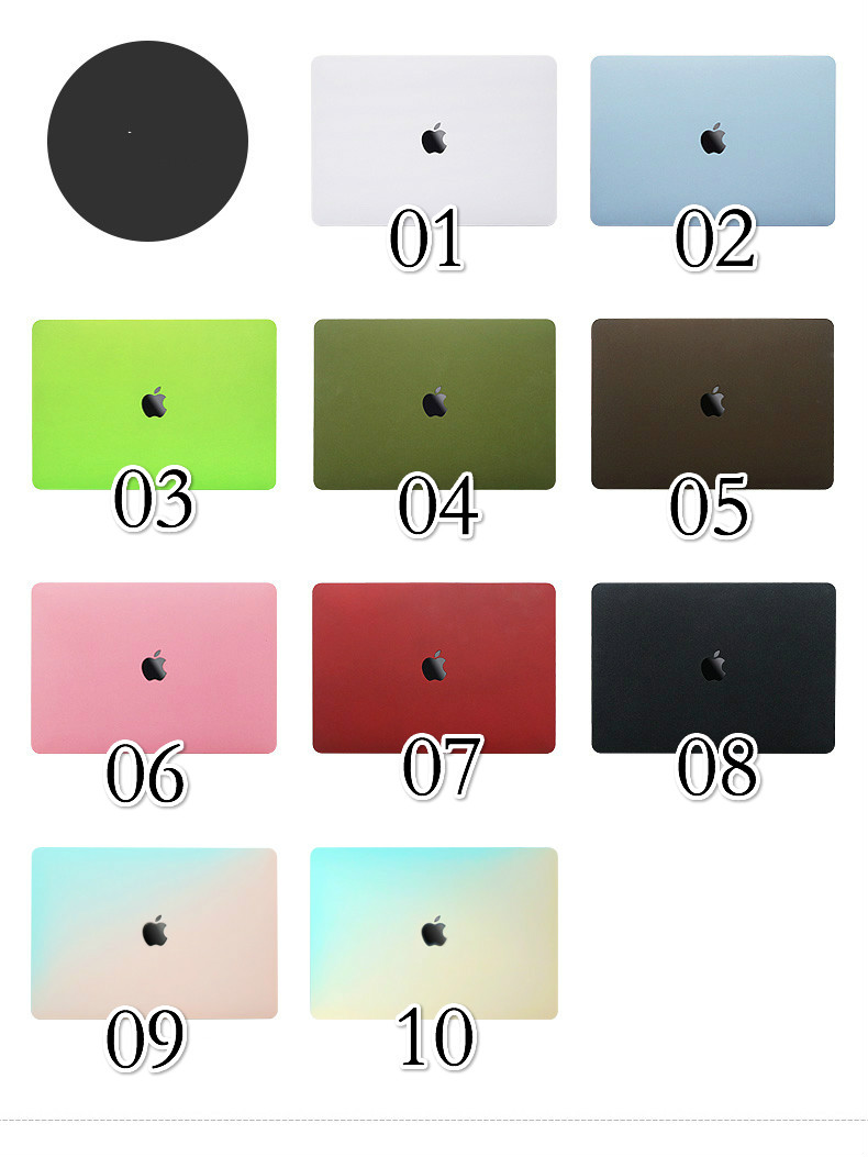 シンプル無地MacBook Air2020ケースair13.3インチ マックブック エアーつや消し緑色ハードケース