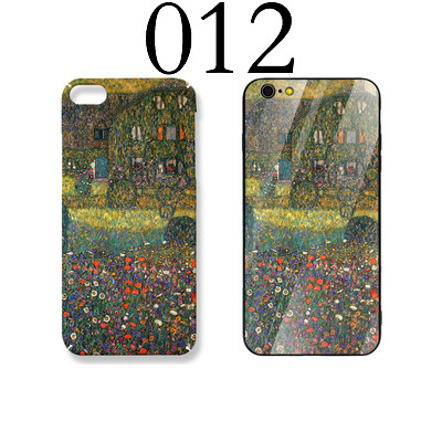 iPhone 11/SE第2世代薄型携帯カバー光沢ガラスケース ベートーヴェン・フリーズ ユディト