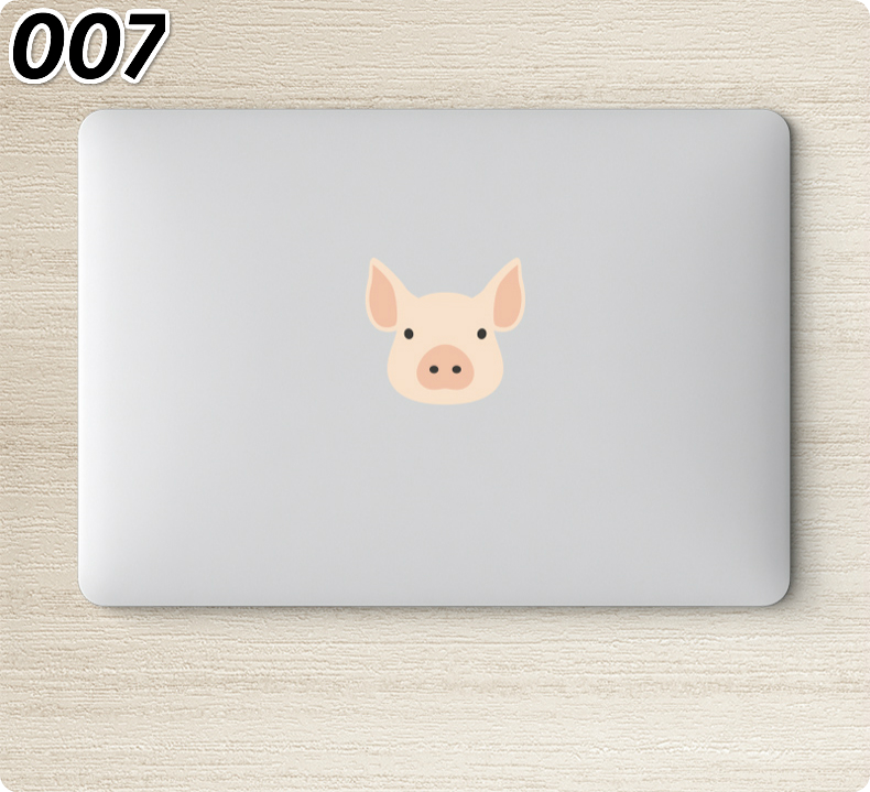 MacBook Pro 2019ステッカー ロゴ スキンシール13 12 11インチ コーギーマックブックプロ2018 2019 2020面白い