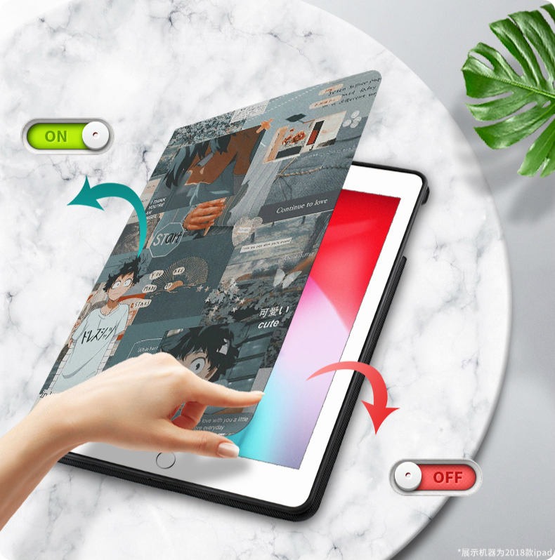 緑谷出久iPad 10.2 2019 ケース手帳型ipadpro11第7世代 保護カバーモデル ペンシル収納可能ipad mini5 ケース