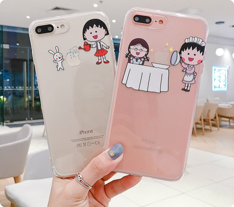 ちびまる子ちゃんiPhone XS/SE第2世代ケース可愛いTPUソフト携帯カバー透明キャラクター アイフォン11/11 Pro Maxケースさくら