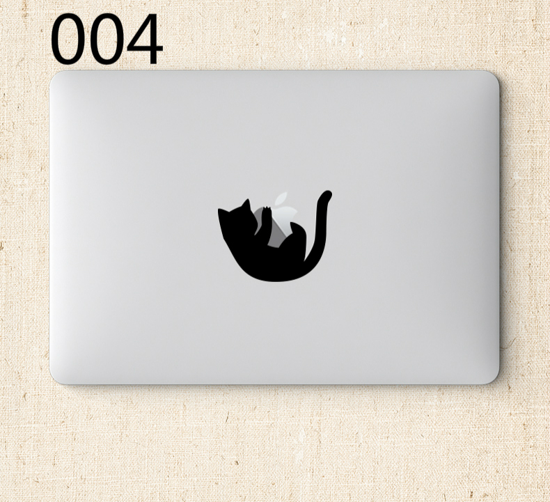 猫MacBookデコ シール ロゴおしゃれスキンシール16 15.4 14 13 12インチねこ柄Macbook Air/Proステッカー