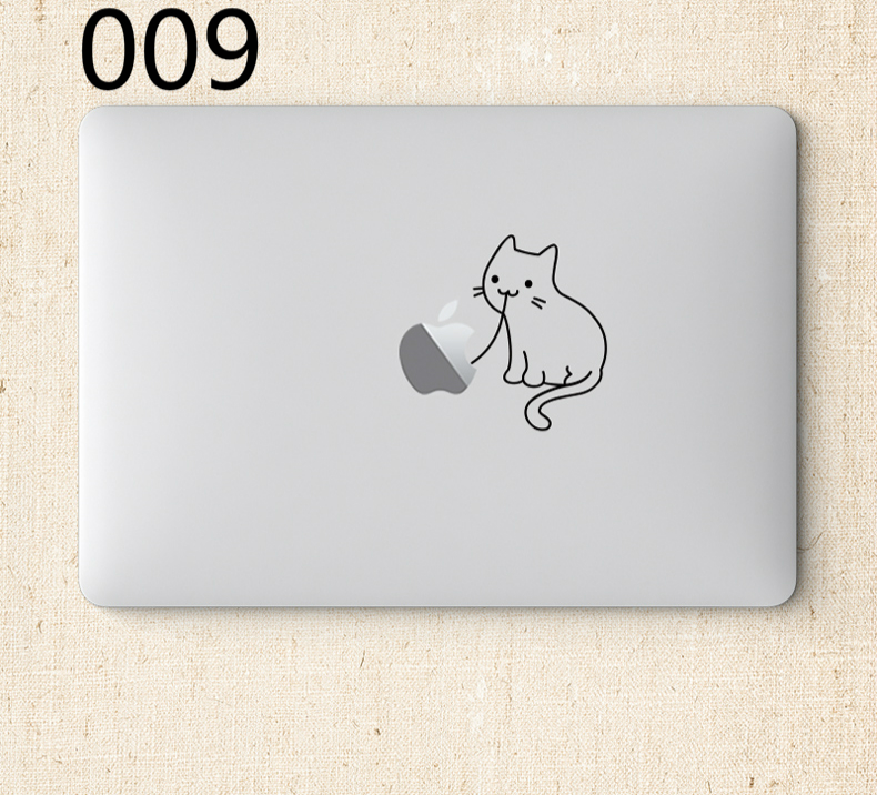 Macbook Air ネコ レディース メンズ白猫黒猫かわいい個性的マックブックPro 13