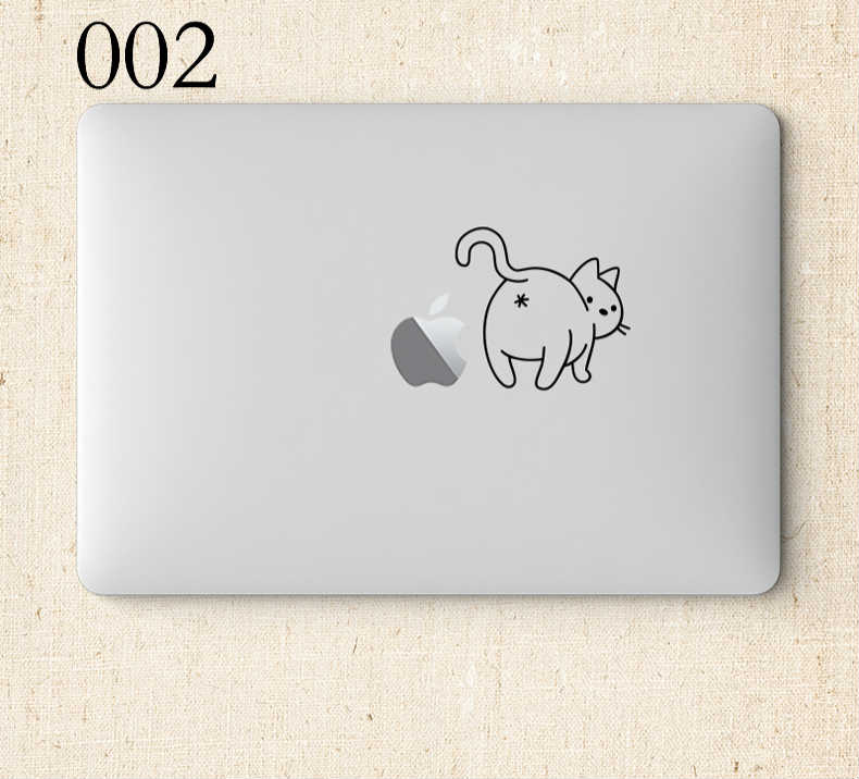 可愛いネコ柄シール MacBook Air13保護おしゃれカバー猫ステッカー動物MacBook Pro 13インチシール