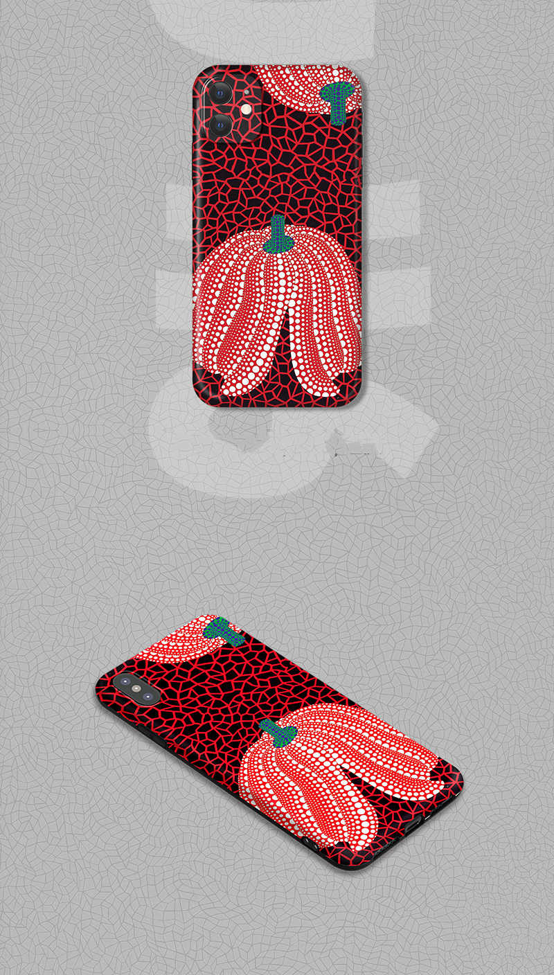草間彌生かぼちゃ赤iPhone11promax/8plus/se2ケース芸術家iPhone 12/XSスマホケース薄型イラスト