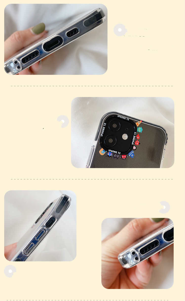 クリアケース カメラiPhone 12 mini/12 Pro Maxスマホケース透明個性的モンスター アイフォン12 Pro/11 Pro