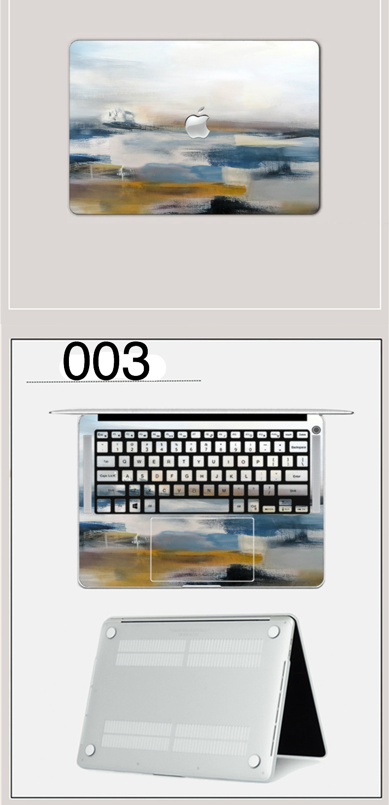 Macbook Pro13 Air 15インチシスティーナ礼拝堂天井画 絵画ソフトシェルプラスチックカバー