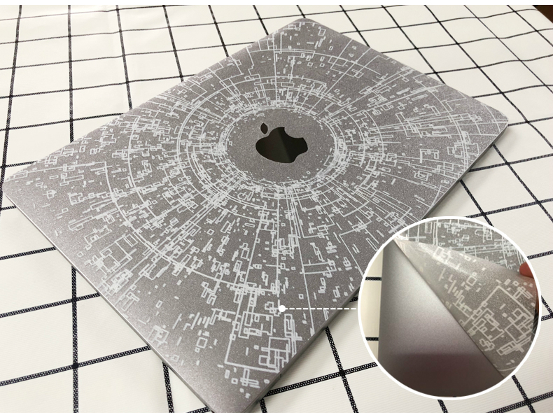 MacBook Air 13.3インチ（2018/2019/2020）貼りやすいステッカーとなりのトトロ透明フルカバー macbook air 13