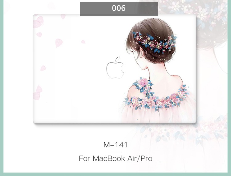 マックブックエアー ドラえもん15女の子グラデーション色13.3インチ プロ落下防止アップル PCケース