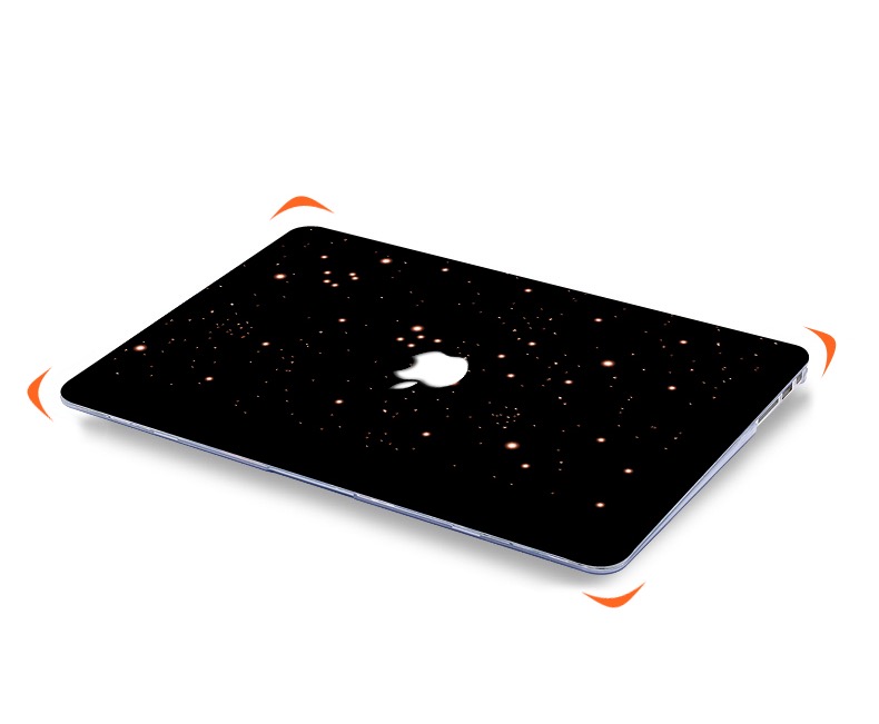 MacBook Air 13 ケース銀河ペア2021 2020 モデルMacBook 12インチ耐衝撃 山 夜景ブラック