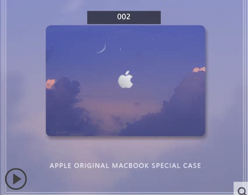 雲 空 清楚系MacBook Air 13 ケースかわいい月夜空エレガント高品質軽量MacBook