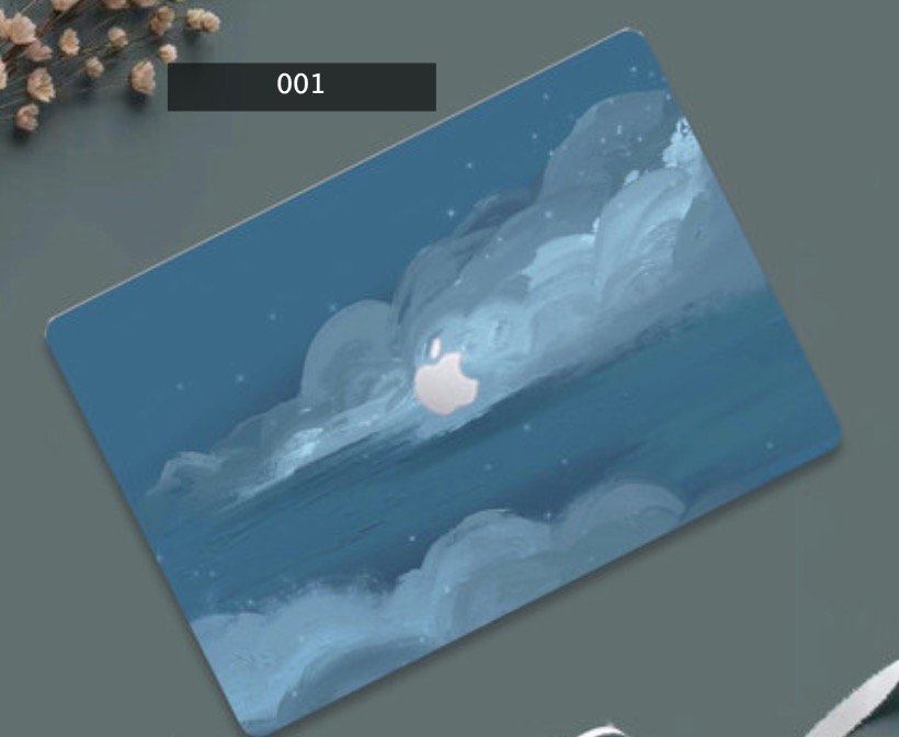 雲柄MacBook Air 13 2020 2019 ケース海 薄い夕日かわいいAir Pro 11 13 12 15 16インチ Retina ハードカバー