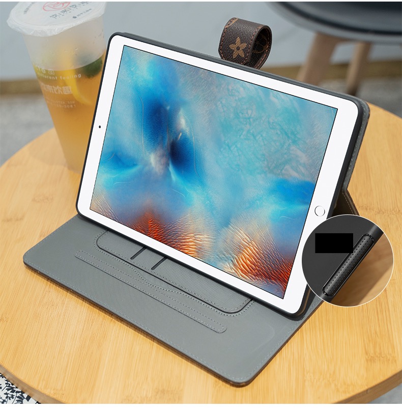 12.9インチiPad Pro第4世代2020新型ipad10.2インチカバー ダミエ柄Air3手帳型Pro11レザーケース