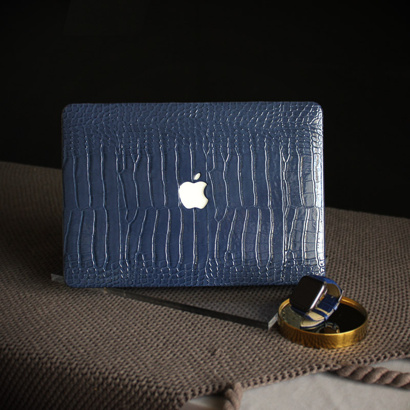 軽い青色macbook Air ワニ柄puレザーmacbook Pro13インチ ブルー革製macbook Air 13インチmacbook Pro M1マックブックエアー プロソフトケース人気 おしゃれ 保護 カバー紺色