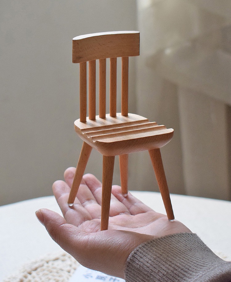 木製椅子携帯品質タブレットスタンド ホルダー角度調整おしゃれ 椅子チェア卓上ipadスタンド