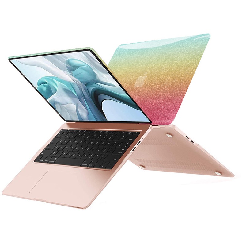 グラデーションカラーmacbookproケース13.3インチ綺麗フルカバー2020 M1チップ搭載モデル可愛い保護カバー