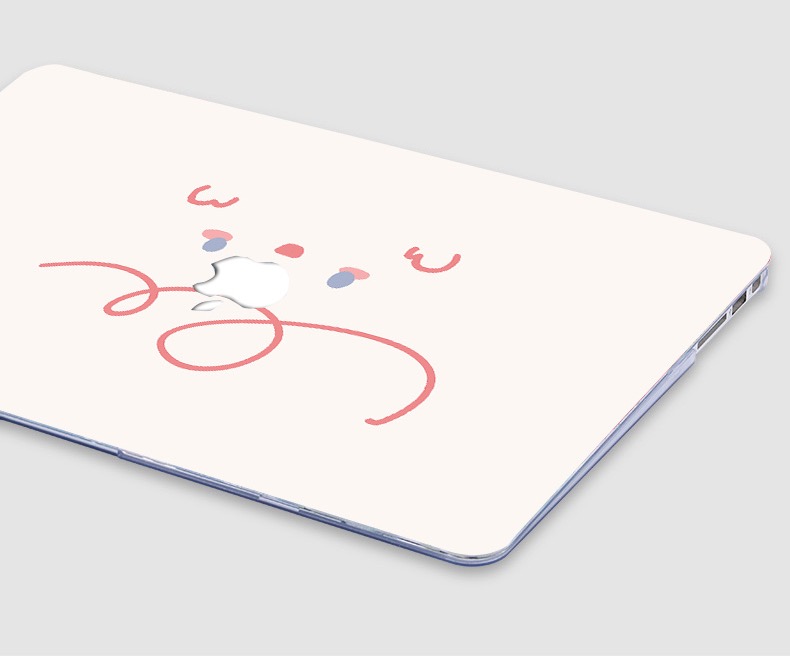 北欧シンプルMacBook Pro 13インスタ映えイラストmacbookproシェルカバーくま薄型マックブック