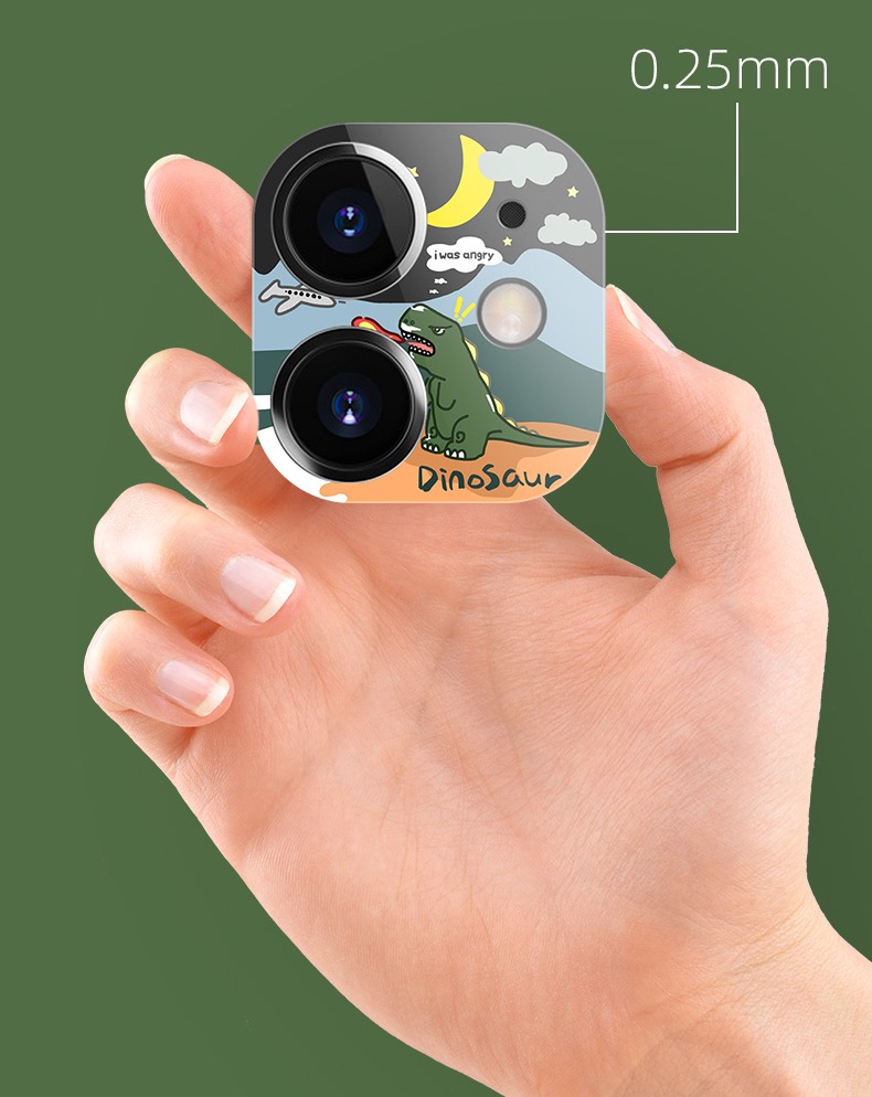 恐竜アイフォン12pro花柄カメラ レンズ 保護フィルム12promax iPhone12miniクレヨンしんちゃん