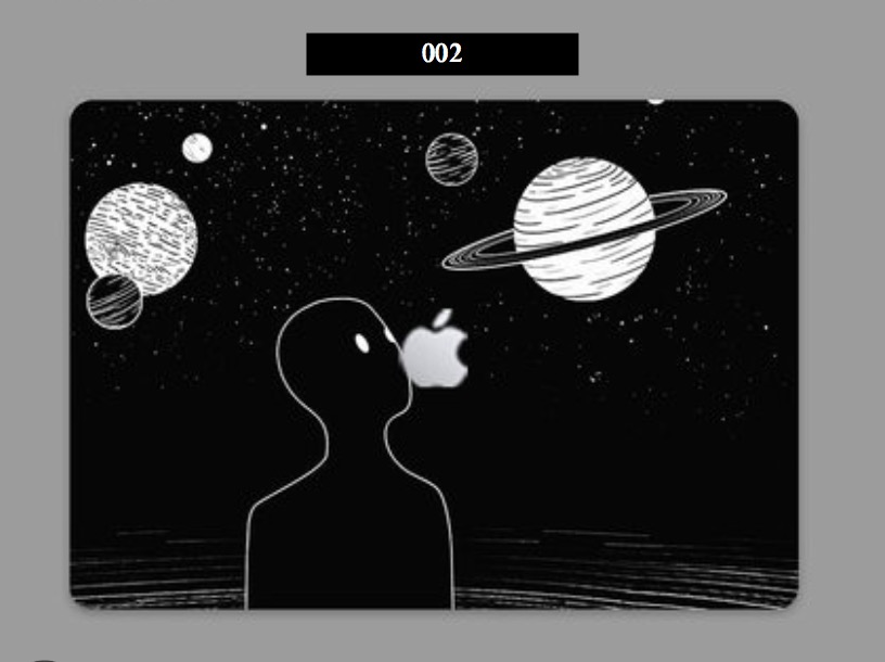 2021新型Macbook Air 13.3宇宙飛行士イラスト専用シェルケース 面白い 宇宙漫画マックブックエアー