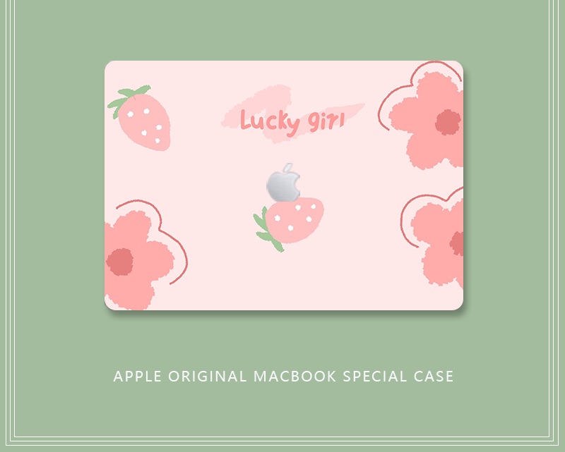ケース可愛いMacbook保護カバー シンプル花柄A2289清楚系MacBook Air 2020ケース A2179いちごピンク色