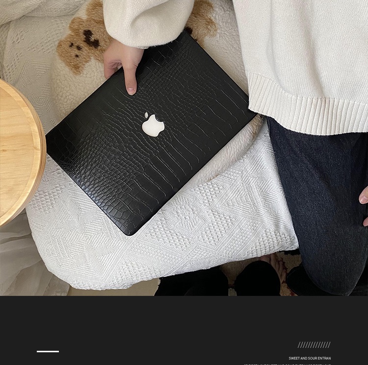 黒色macbookproケース軽い薄いm1ソフト黒いワニ クロコダイル2020 MacBook Air 13インチかっこいいブラック ワニ革