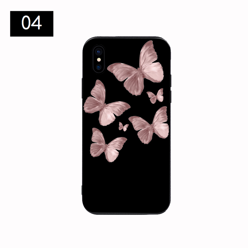 かっこいい黒い蝶13 ProケースソフトTPU美しい蝶アイフォン13 Pro Max/13 mini携帯カバー